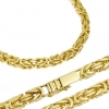Złoty łańcuszek męski PEŁNY splot 5mm Królewski Bizantyjski 80-100g